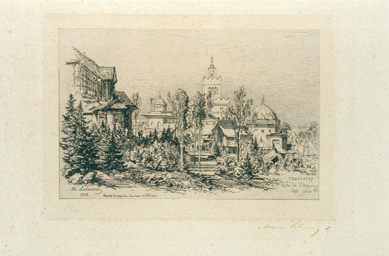 Le palais algérien du Trocadero. Exposition Universelle de 1878