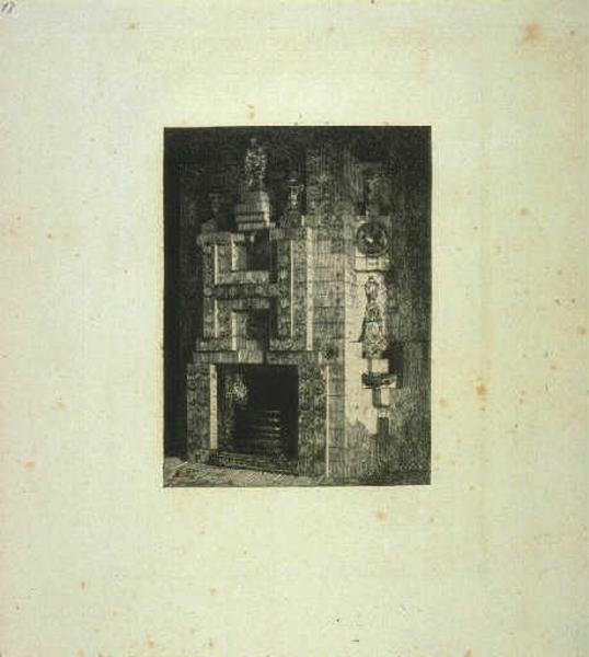 Cheminée de la salle à manger