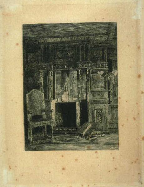 La cheminée de la galerie de chêne