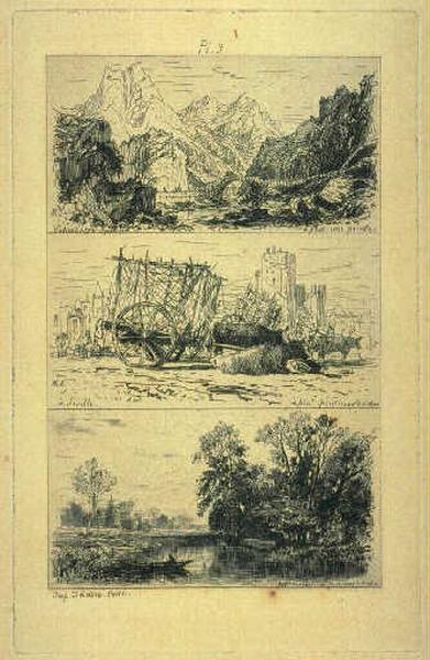 Vallée d'Aspe, Pyrénées, A Séville et Scène de rivière ; Exemples de travaux divers et de morsures