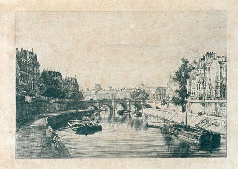 Vue prise du Pont Saint-Michel