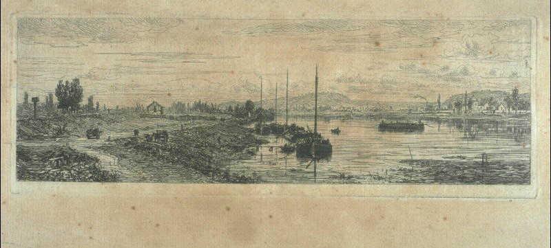 La Seine à Argenteuil ; Paysage avec rivière