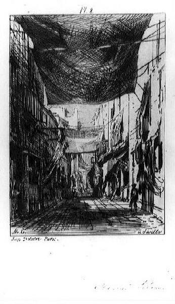 A Séville ; Planche relative à la manière d'impression