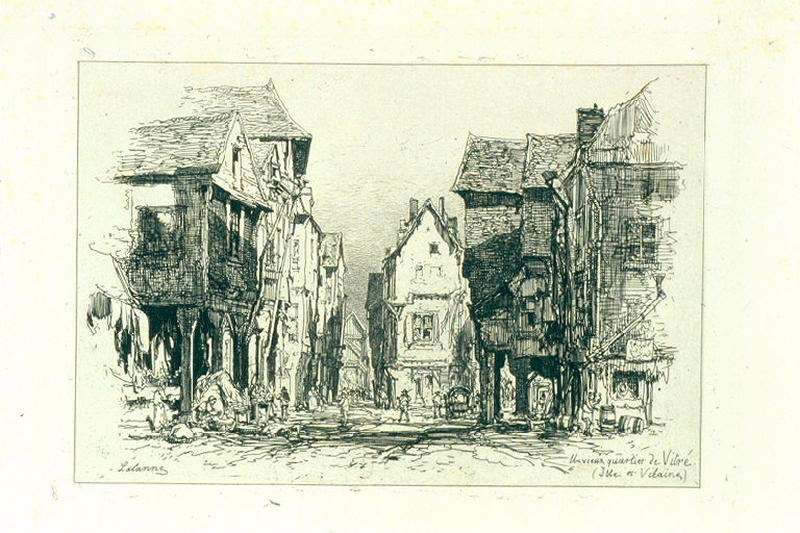 Un vieux quartier de Vitré (Ille-et-Villaine)