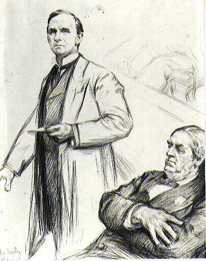 John Morley (ou Morlen) et Sir W. Harcourt - Parlement anglais