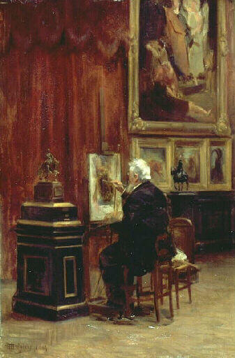 Copiste au musée des Beaux-Arts