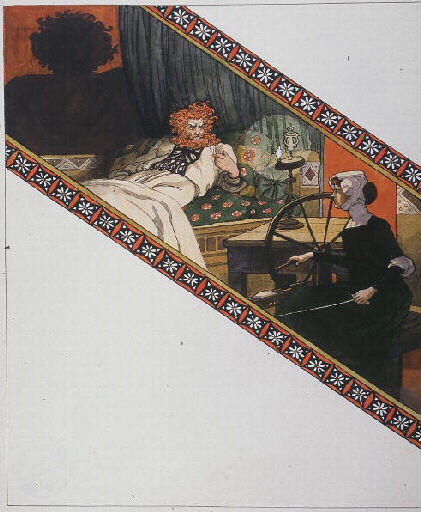 Cendrillet, le mage et Candida ; Illustration d'un conte de la Sabine