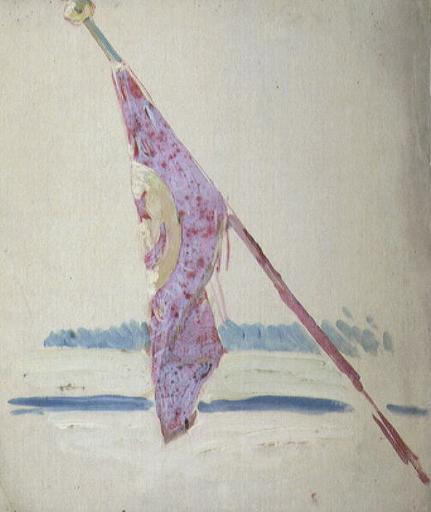 HOMMAGE DE LA JEUNESSE DE LA FRANCE A LA STATUE DE JULES FERRY : UN DRAPEAU