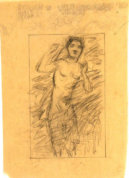 Projet pour un cuir ouvragé pour le salon des arts décoratifs de 1911 à Paris. Etude de Pan