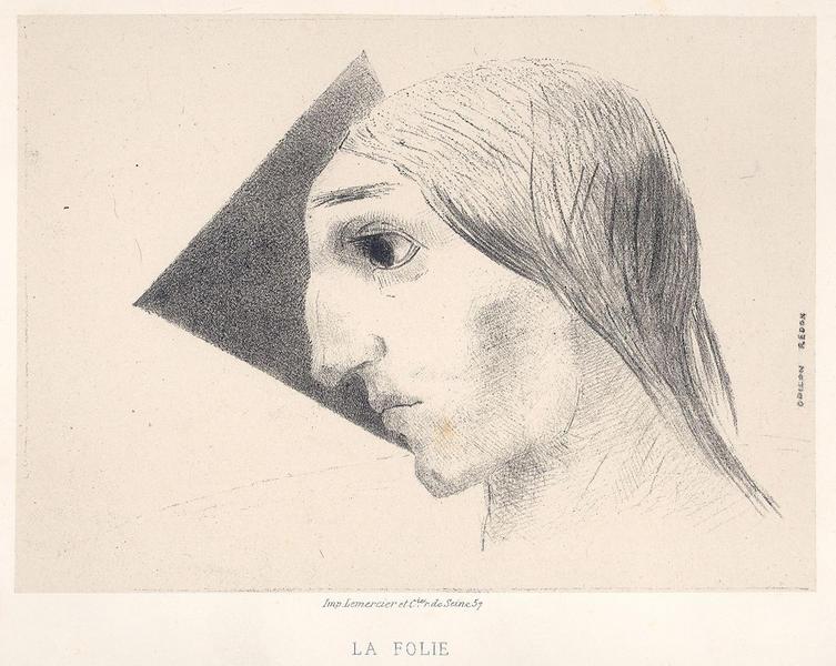 A Edgar Poe : 6 lithographies (planche 6) ; La folie (autre titre)
