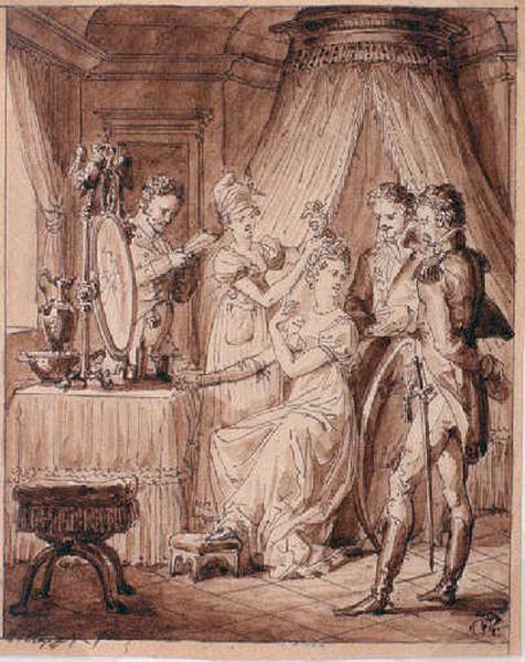 Femme à sa toilette