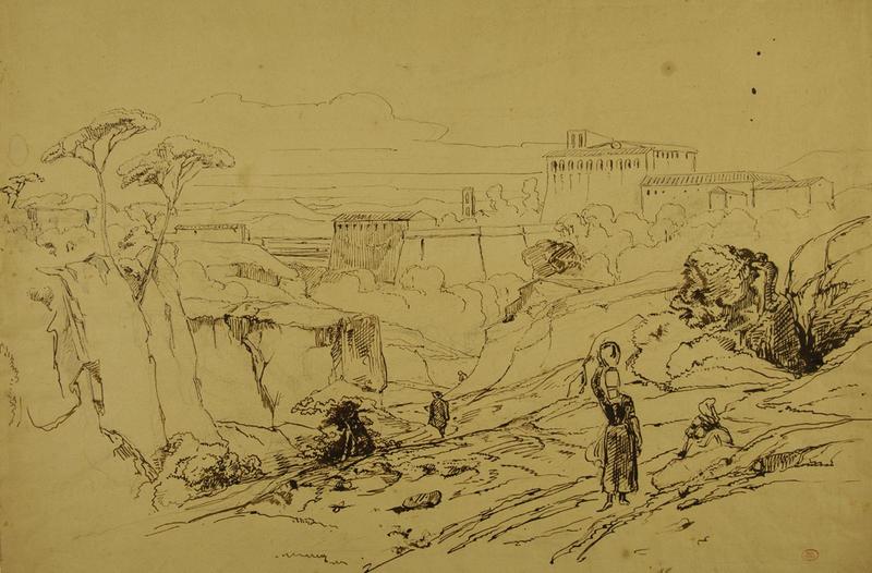 Vue d'Italie avec figures