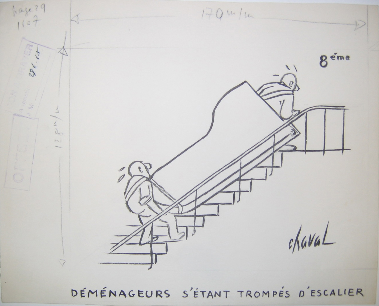 Déménageurs s'étant trompés d'escalier