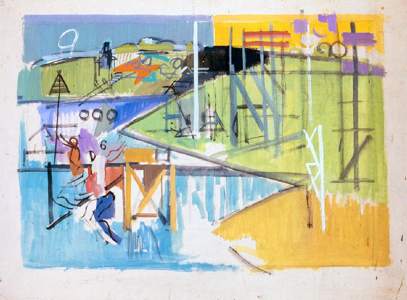 Etude pour la peinture murale Jeunesse (1)