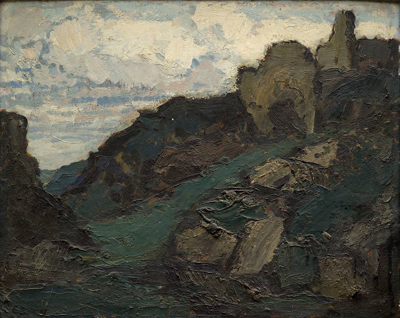 Paysage aux ruines
