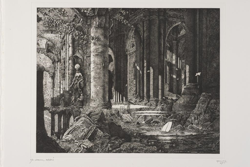 Intérieur délabré