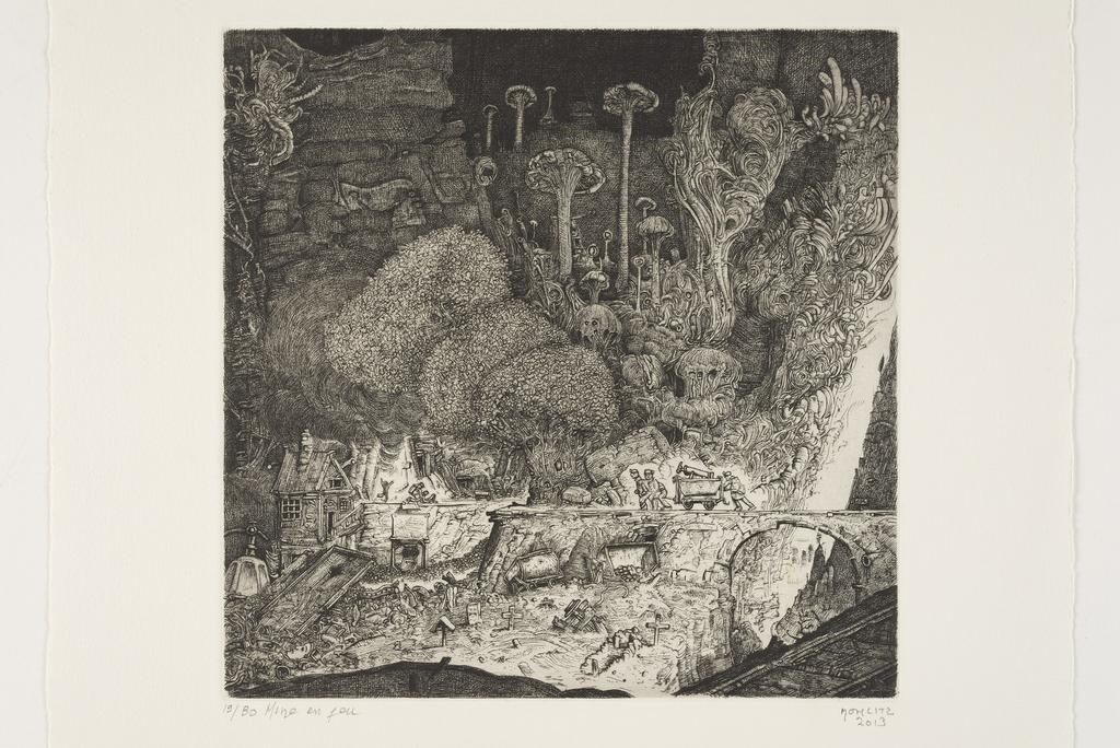 Mine en feu