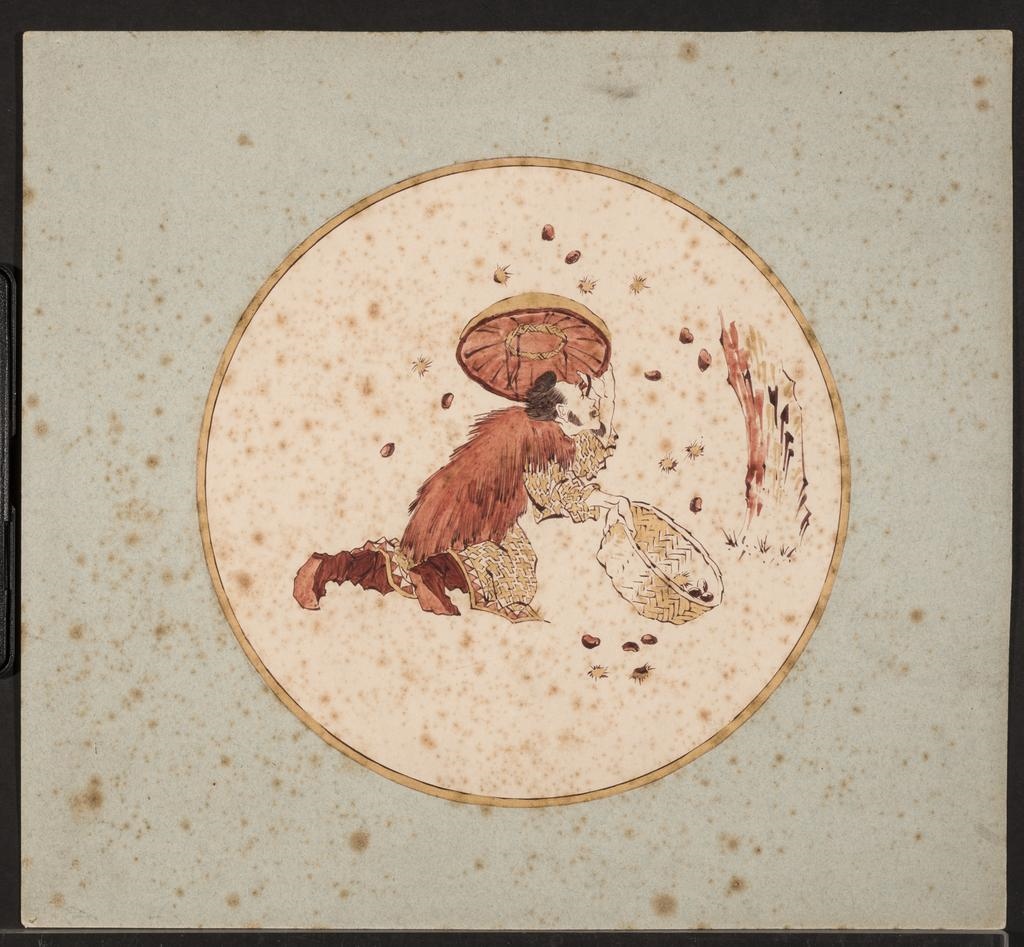 Projet d'une assiette, Service "rouge et or"