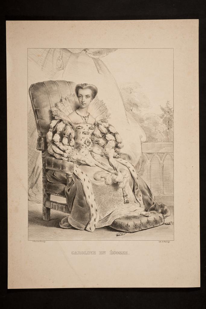 "Caroline en Ecosse" ; Portrait de la duchesse de Berry