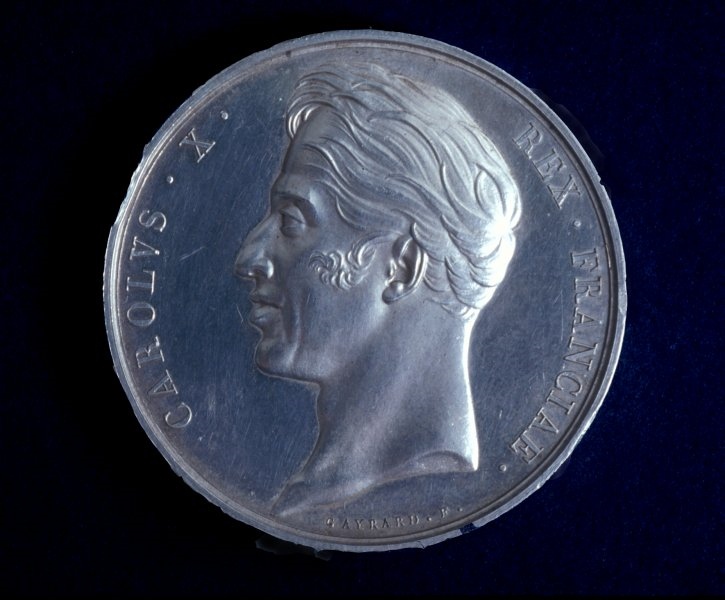 Scène du sacre de Charles X ; Charles X de profil