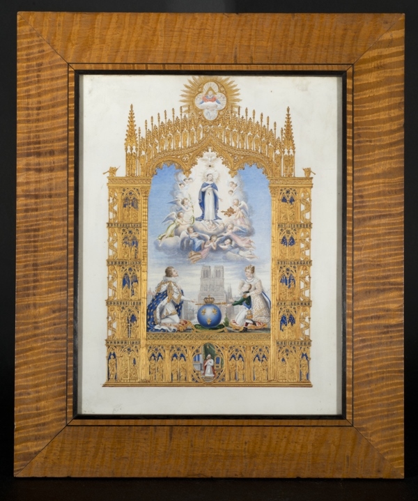 Allégorie du voeu de Louis XIII et de la naissance du duc de Bordeaux.