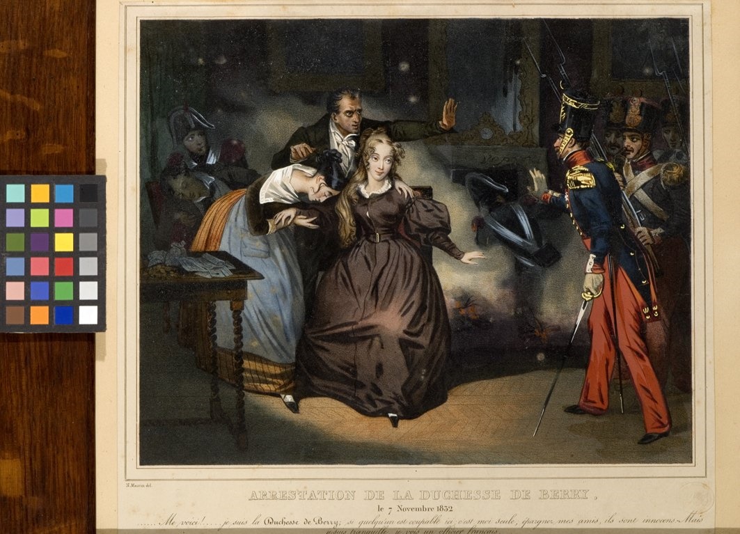 "Arrestation de la duchesse de Berry" ; Arrestation de la duchesse de Berry à Nantes ; Portrait de la duchesse de Berry