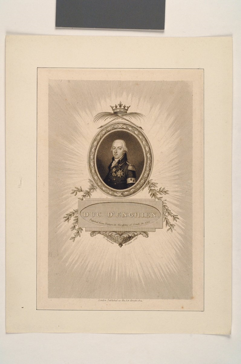 "Duc d'Enghien" ; Portrait du Duc d'Enghien