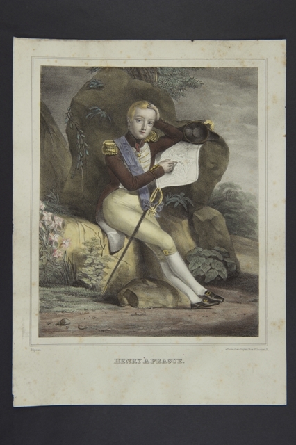 "Henri à Prague" ; Portrait du duc de Bordeaux en pied
