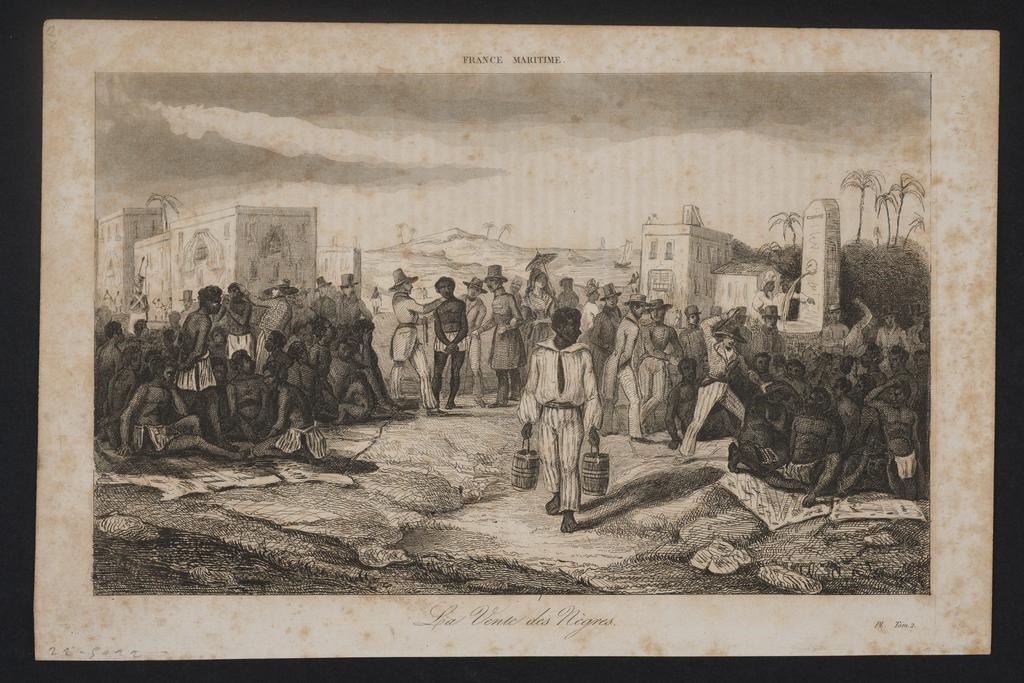 "La Vente des Nègres" ; Vue de la Guadeloupe