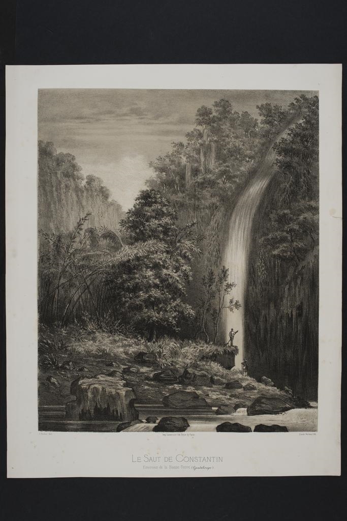 "Le Saut de Constantin" ; Vue de la Guadeloupe