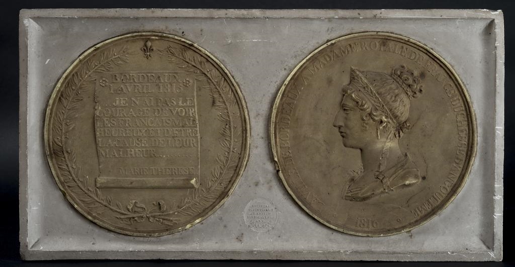 Duchesse d'Angoulême, "Société des sciences et Arts de Bordeaux"