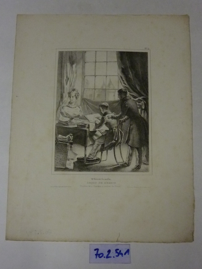 "Leçon de dessin" ; Portrait du duc de Bordeaux