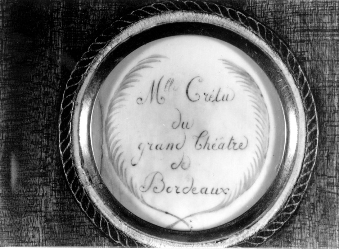 Portrait de Melle Crétu du Grand -Théâtre