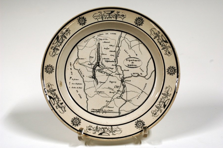 Service à dessert "Les départements"