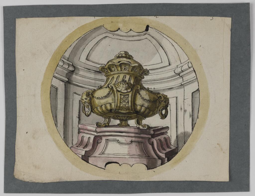 Projet d’urne rocaille monumentale