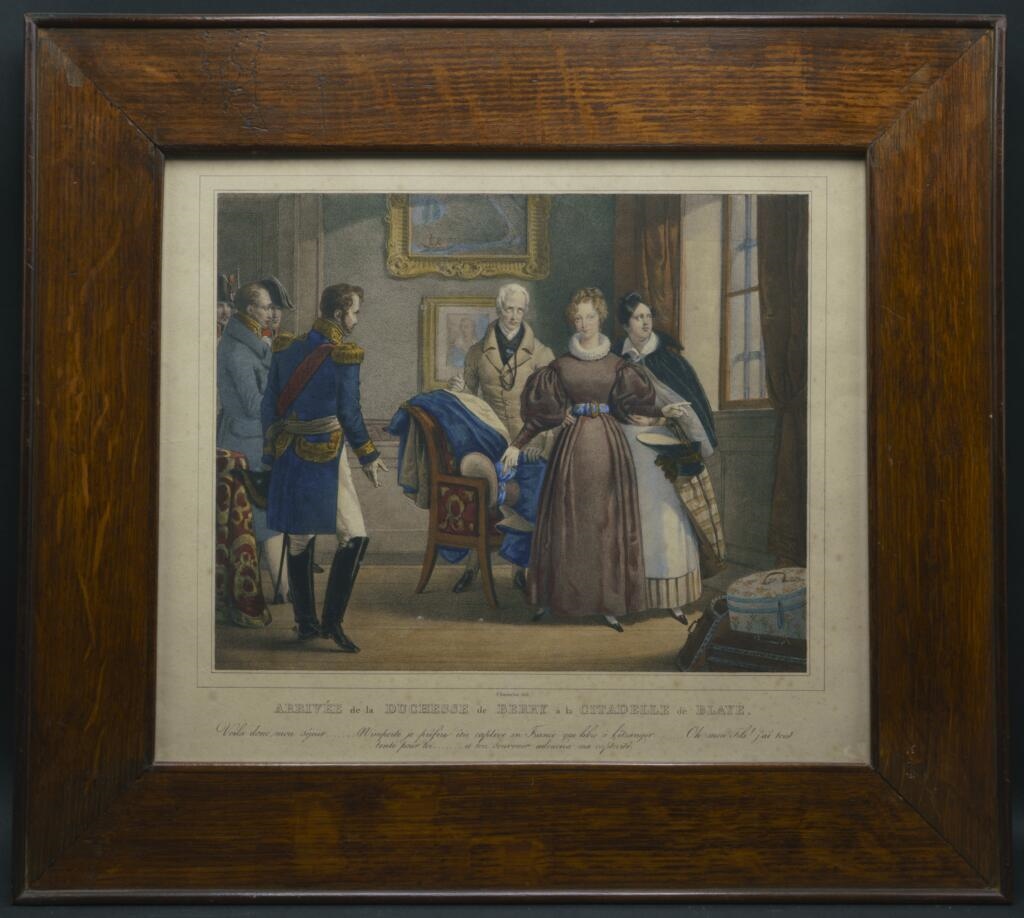 "Arrivée de la duchesse de Berry à la citadelle de Blaye"