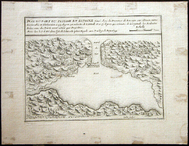 PLAN DU PORT DU PASSAGE EN ESPAGNE