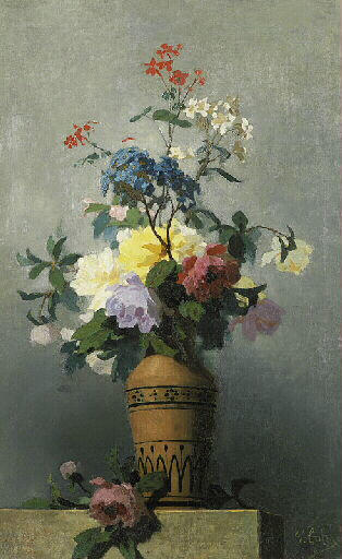 Fleurs dans un vase
