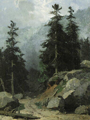 Les Sapins du Cerisey ; Les Sapins du Cerisey près de Cauterets (ancien titre en 1889)