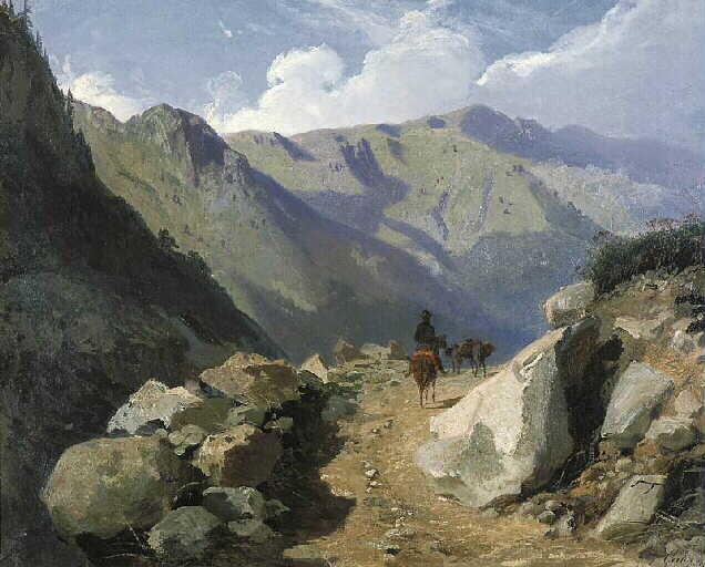 Sentier de montagne dans la vallée du Lutour