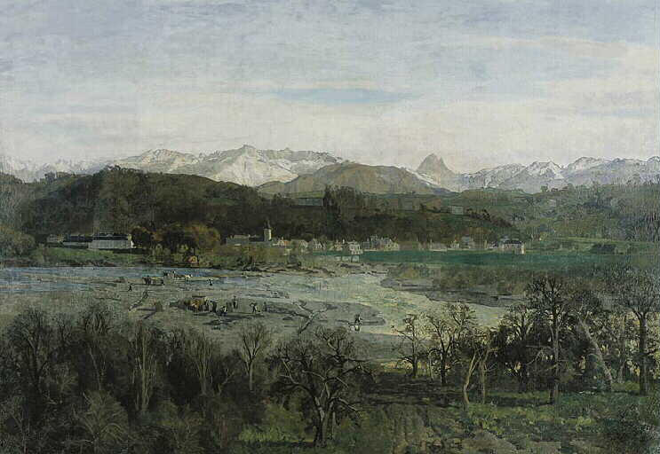 Gelos et la chaîne des Pyrénées