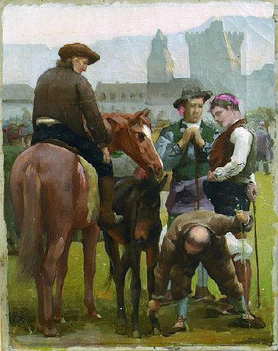 La Foire de saint Martin à Pau, étude