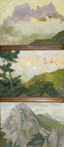 Soleil du matin sur las Tajeras et l' Ansabère