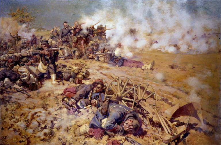 La Ligne de feu, épisode de la bataille du 16 août 1870 à Rezonville