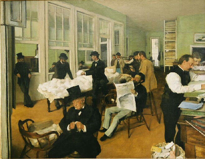 Un Bureau de coton à La Nouvelle-Orléans