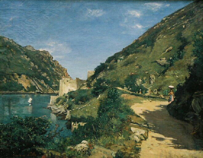 Le Castillo à l'entrée du port de Pasajes