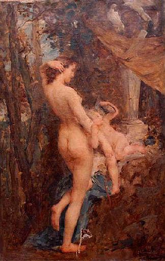 La Toilette de Vénus, d'après l'oeuvre de Paul Baudry conservée au musée des Beaux-Arts de Bordeaux.