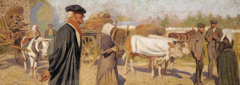 L'Arrivée au marché