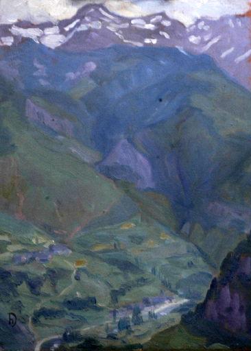 Le Pic de Sesque, ciel gris