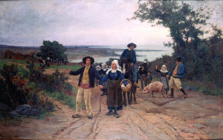 L'Arrivée au Pardon de Fouesnant (Finistère)